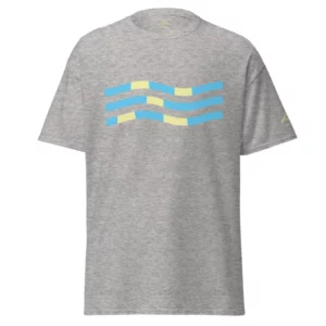 T-shirt Afterglow Grey de NOWFIELD vu de face.