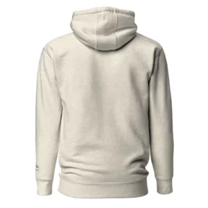 Sweat à capuche Highlands Oatmeal de NOWFIELD vu de dos.