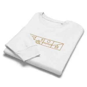 Sweat Lifestyle Outdoor Heather Grey de NOWFIELD présenté plié.