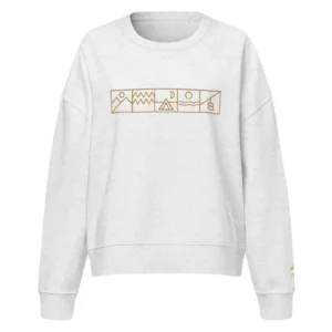 Sweat Lifestyle Outdoor Heather Grey de NOWFIELD vu de face.