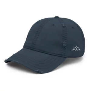 Casquette vintage NOWFIELD coloris navy vue de profil.