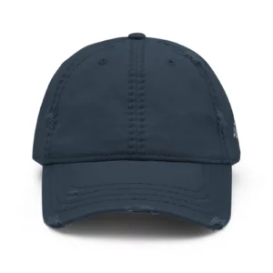 Casquette vintage NOWFIELD coloris navy vue de face.