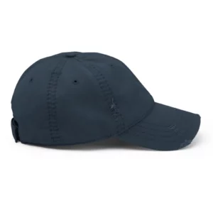 Casquette vintage NOWFIELD coloris navy vue de profil.