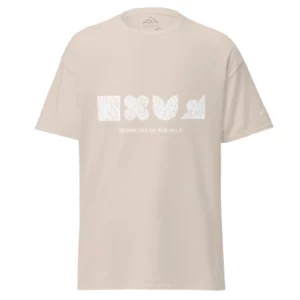 T-shirt Geometry of the Wild Natural de NOWFIELD, vue de face.