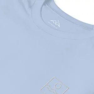 T-shirt Lifestyle Outdoor Blue de NOWFIELD, présenté plié.