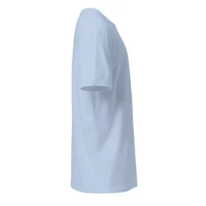 T-shirt Lifestyle Outdoor Blue de NOWFIELD, vue de profil droit.