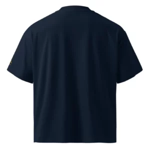 T-shirt Mer du Nord Navy Blue de NOWFIELD, vue de dos.